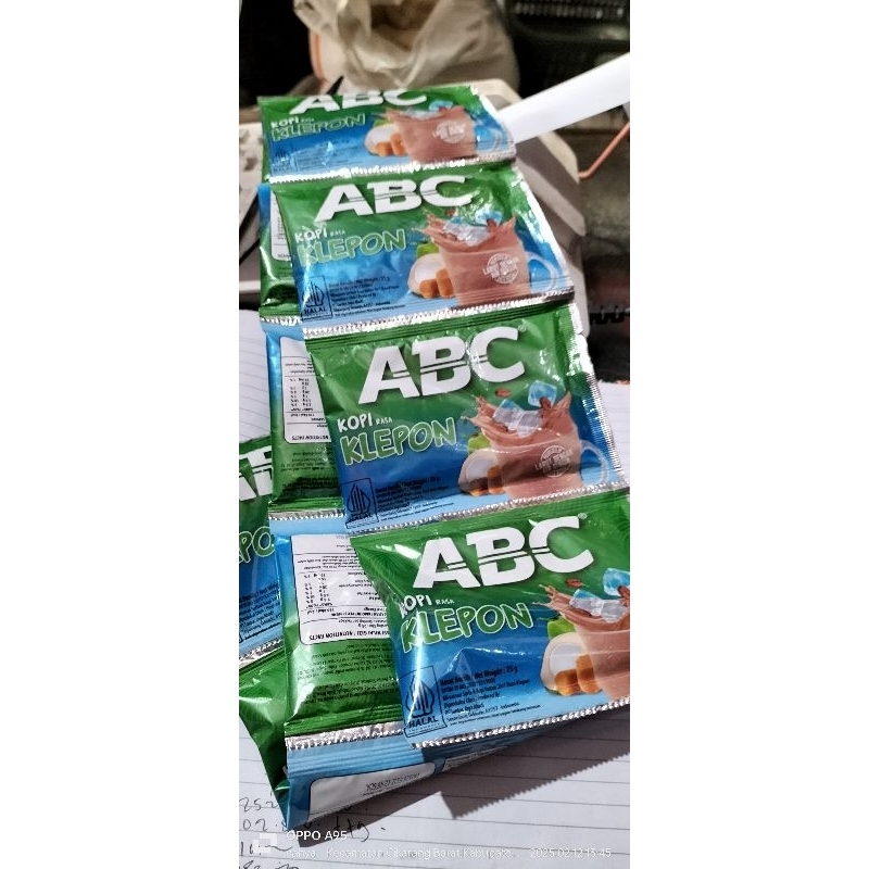 

ABC kopi rasa klepon isi 10 SASET.1 renceng