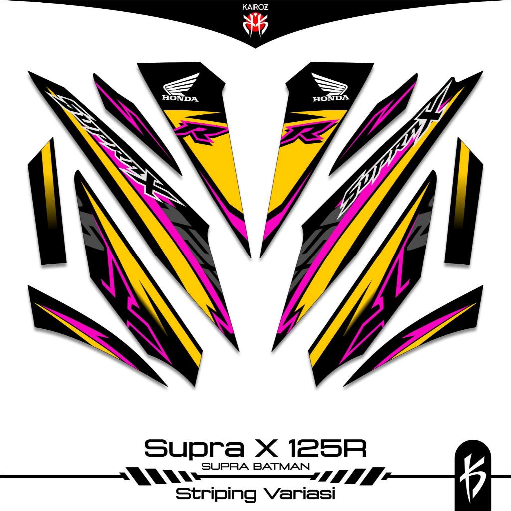 STRIPING SUPRA X 125 KARBU SKU 13 BATMAN STICKER STIKER HONDA SUPRA X 125 WAVE 125I SUPRA X 125R