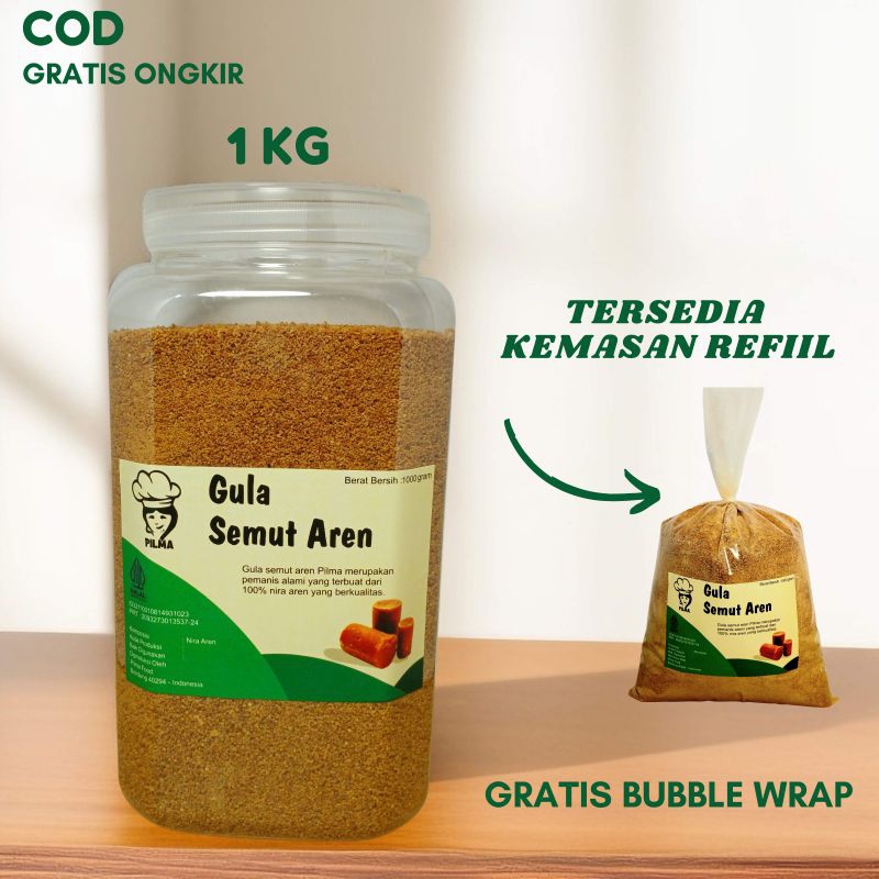 

GULA SEMUT AREN ASLI BERAT BERSIH 1 KG
