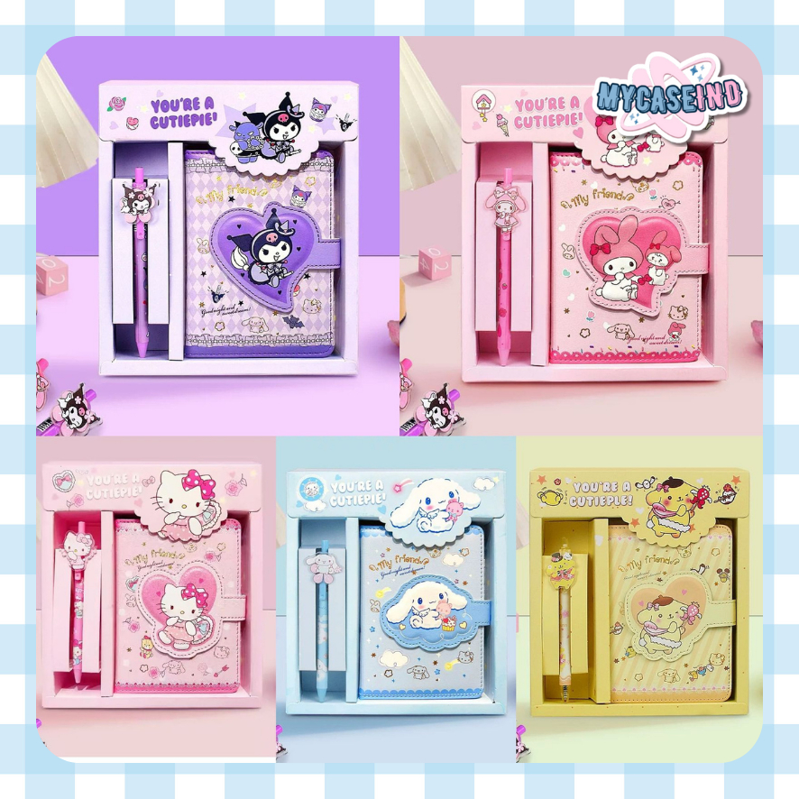 [ATK] 2in1 Notebook / Buku Tulis dan Pulpen Anak Karakter Kartun Lucu