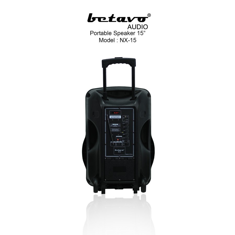 SPEAKER Aktif 200 watt PORTABLE BETAVO NX15 NX 15 Inch Wireless ORI