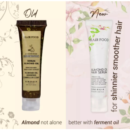 Sinergia Hair Food Serum Almond Oil ~ Keratin Treatment 16ml