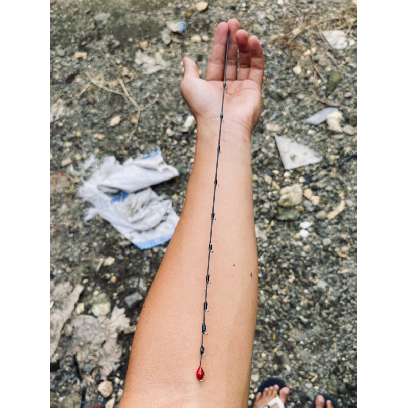 ujung tegek entul micro fishing serutan lentur panjang 30 - 45 cm