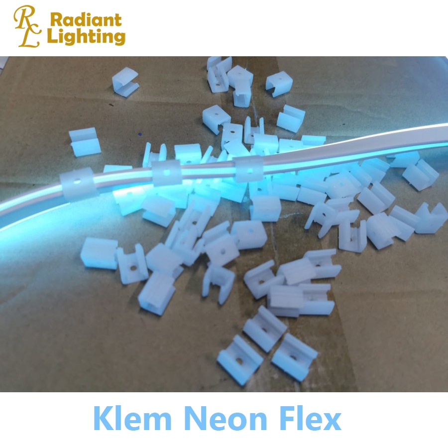 Klem Neon Flex Tutup Ujung Lampu Selang Klem Lampu Selang
