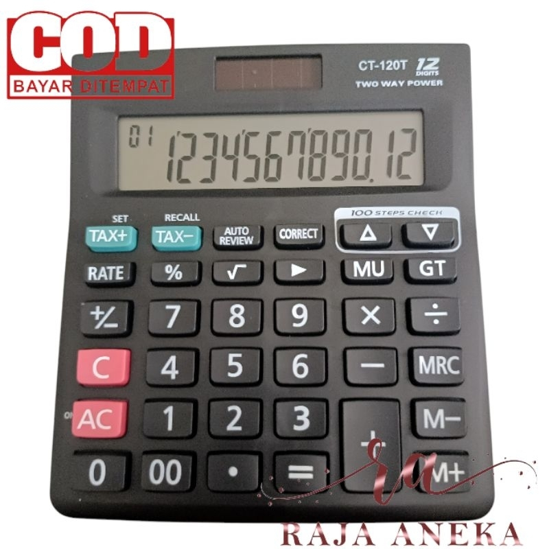 

SIS Calculator Kalkulator Murah tipe SDC 120T 120 T Warna Menarik 12 Dit CT