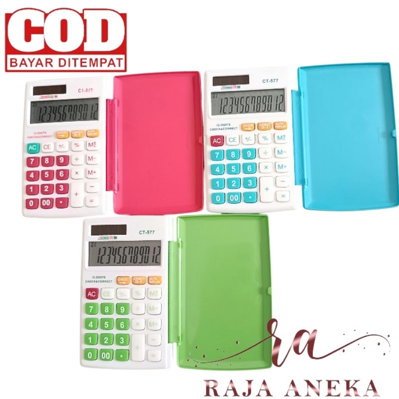

Calculator Kalkulator Murah tipe SDC577 577 Warna Menarik 12 Digit CT