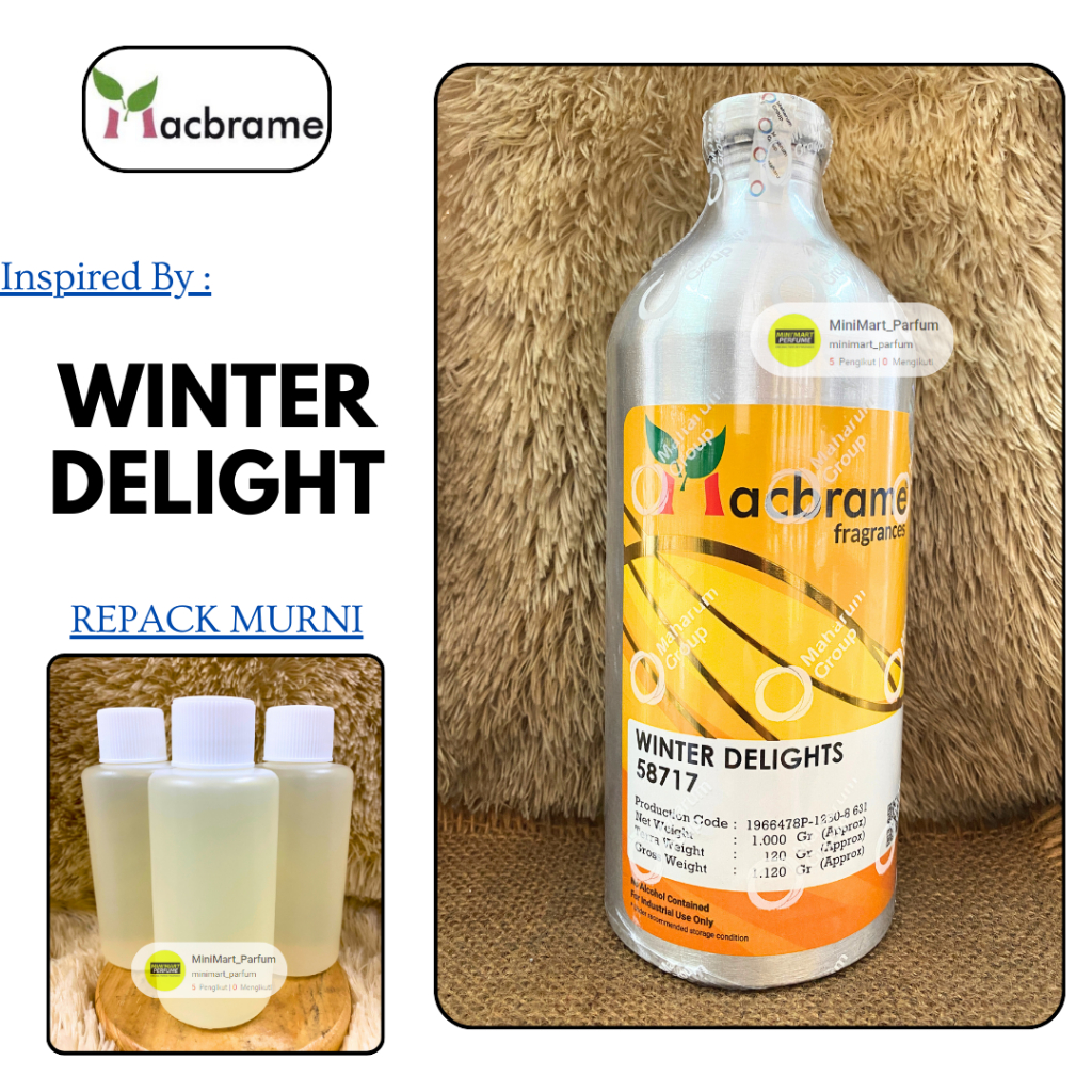 Bibit Parfum Cwe WINTER DELIGHT Berkualitas 100 ML MURNI MACBRAME