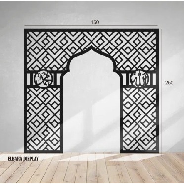 Dekorasi Mihrab Mushola Motif Arabic/ORNAMEN DINDING ARABIC