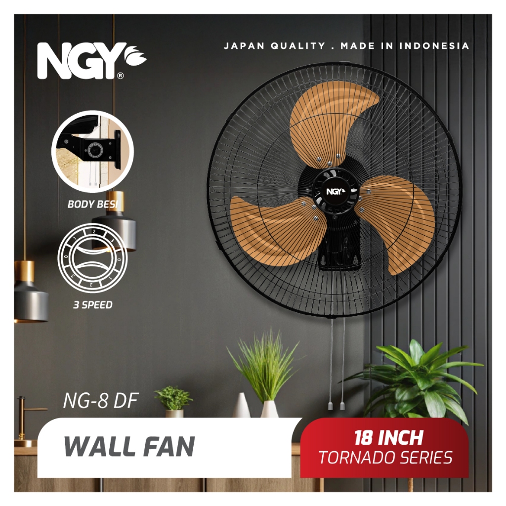NGY Wall Tornado Fan / Kipas Angin Dinding 18 inch | NG-1801WF NAGOYA