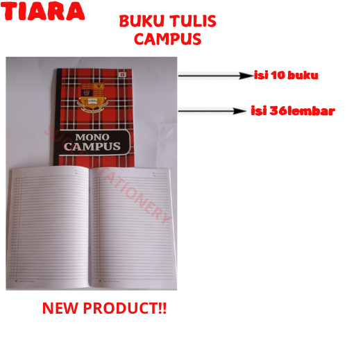 

Buku tulis tiara sakti 38 lembar 10 buku BUKU tulis biasa