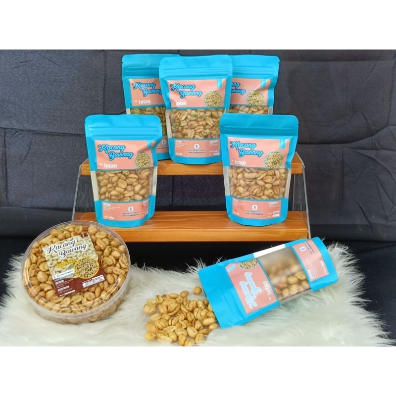 

Best seller+++Kacang bawang Intan 250gram/cemilan terviral