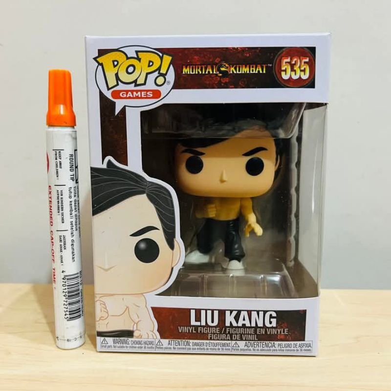 mainan action figure funko pop games 535 liu kang mortal kombat funko pop figure originalvinyl figur