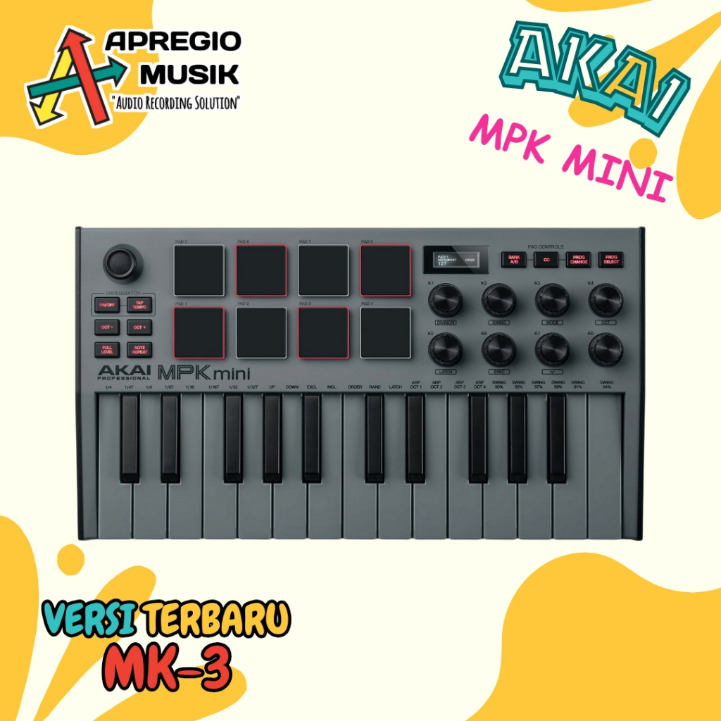 SALE AKAI MPK MINI MK4 MK 4 MK IV MPK Mini MK3 MK 3 MK III ORIGINAL Midi Controller apregio musik