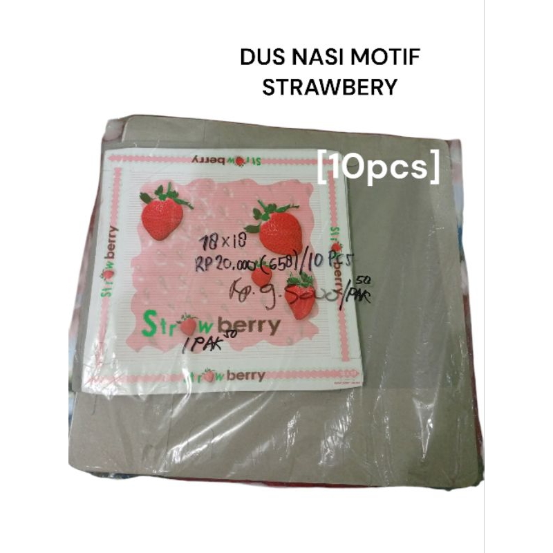 

[50Pcs] DUS NASI MOTIF STRAWBERY