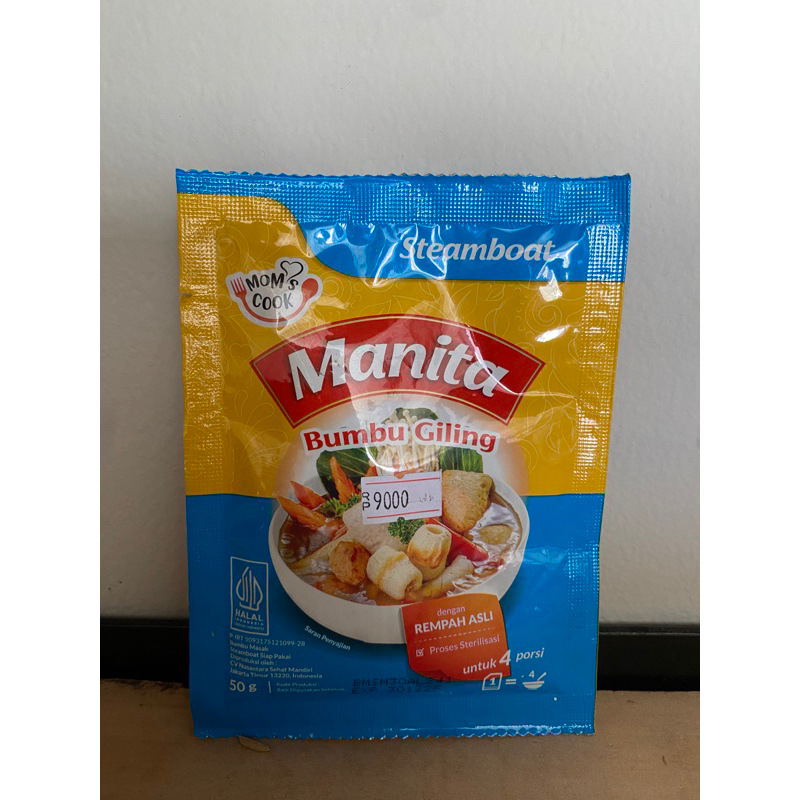 

Manita bumbu giling varian steamboat 50gr