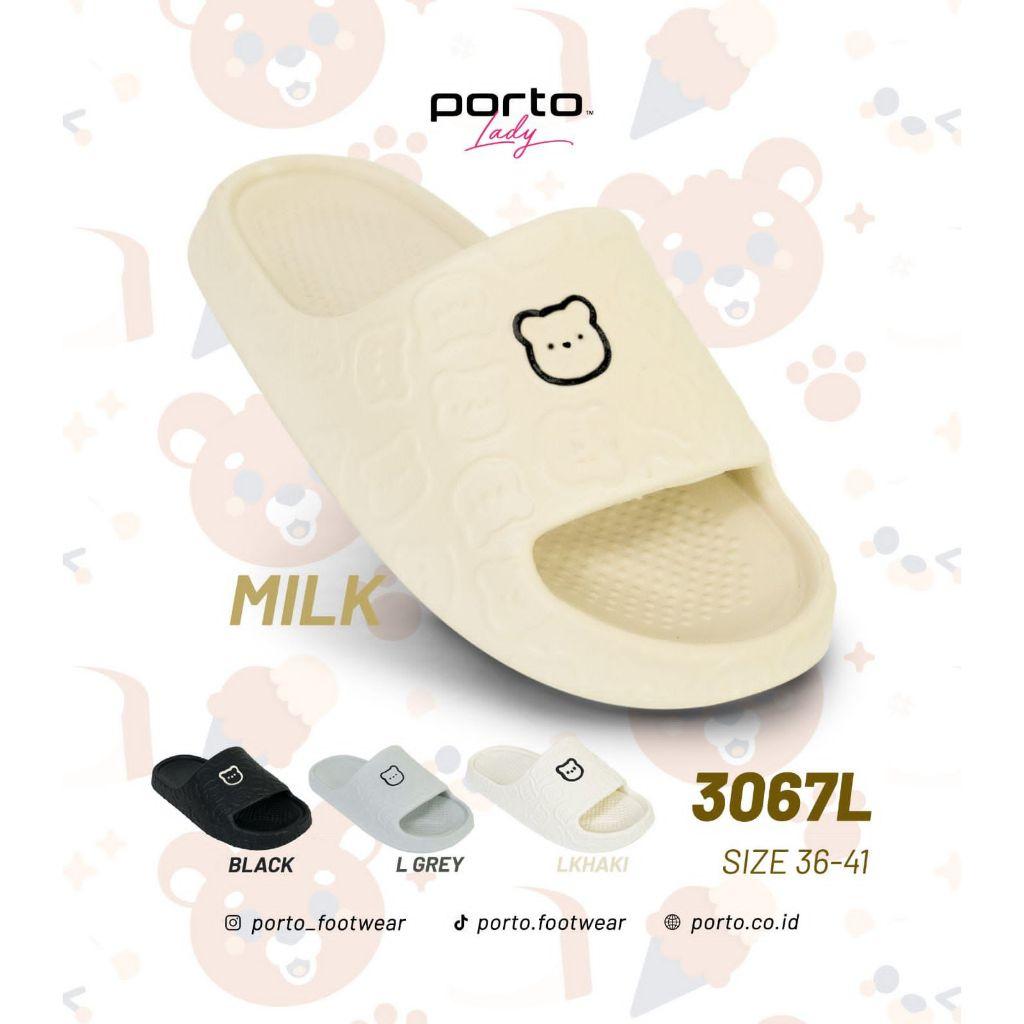 Sandal Selop Karet Wanita Porto 3067L