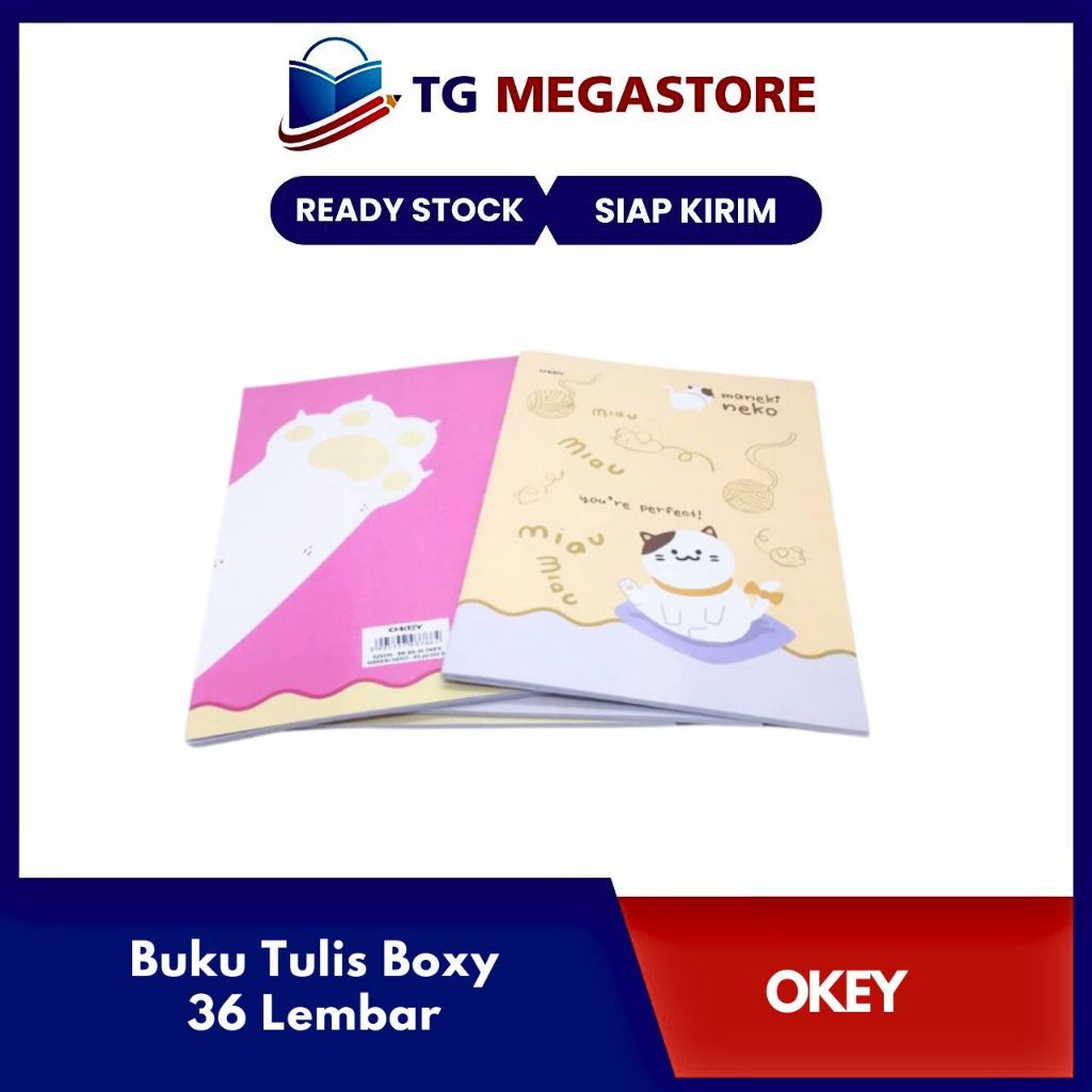 

Buku Tulis Okey Boxy 36 Lembar