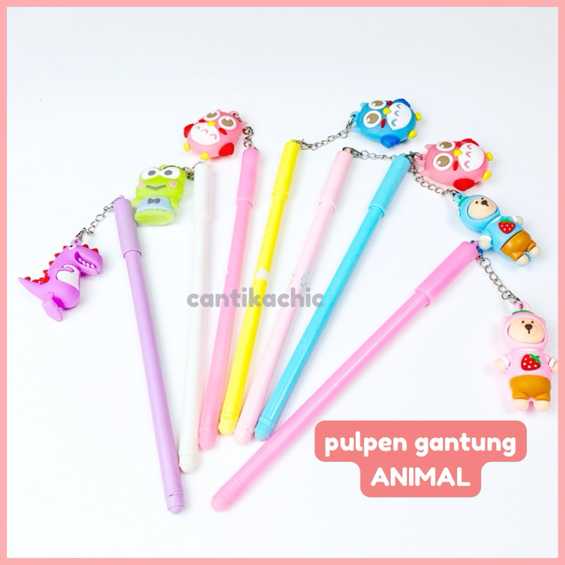 

CANTIKACHIC COD PULPEN HITAM GEL GANTUNGAN ANIMAL KARAKTER LUCU MURAH