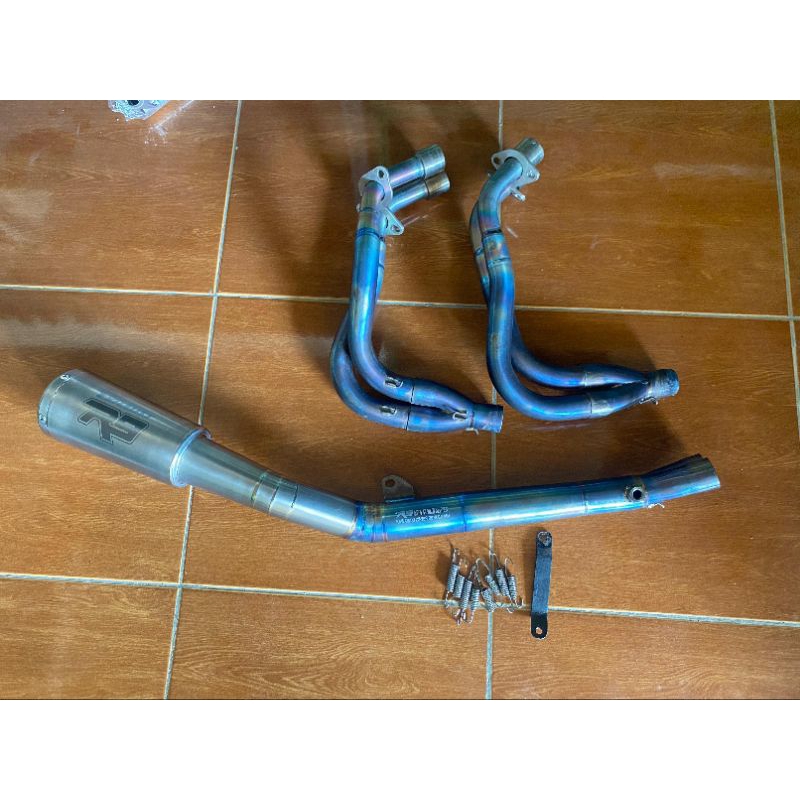 knalpot R9 M2 Titanium Fullsistem ZX25R ZX25RR original