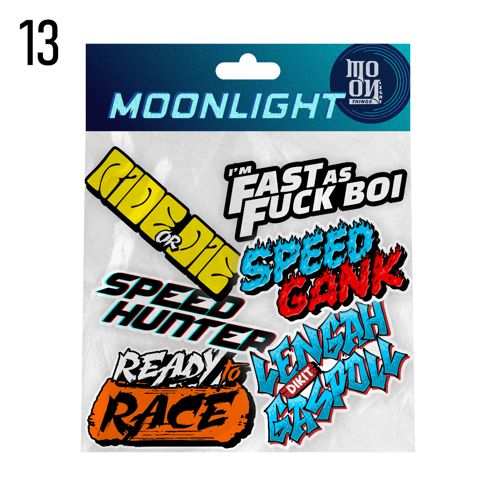 

STIKER PACK KATA-KATA VIRAL SPEED GANK - MOONLight