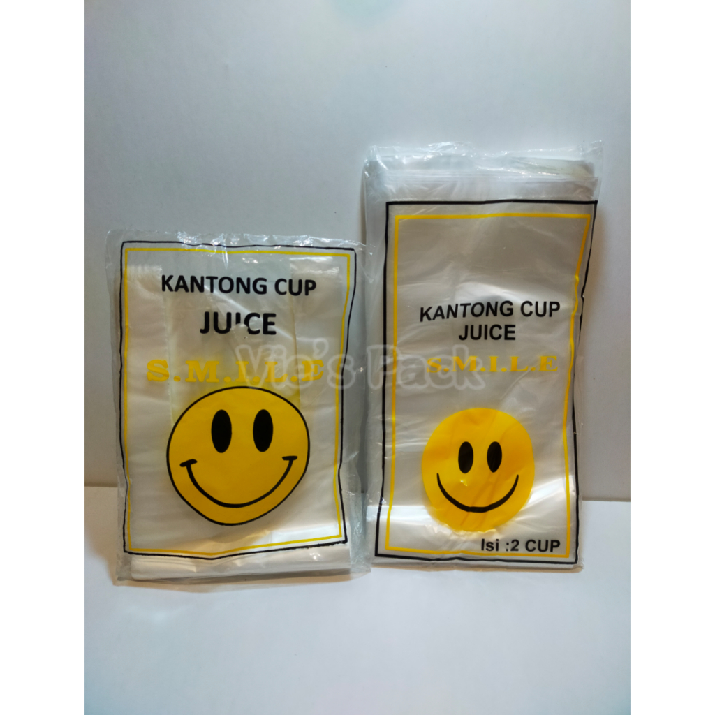 PLASTIK SMILE 10 CUP/PLASTIK CUP JUS/PLASTIK MINUMAN 1 CUP 2 CUP