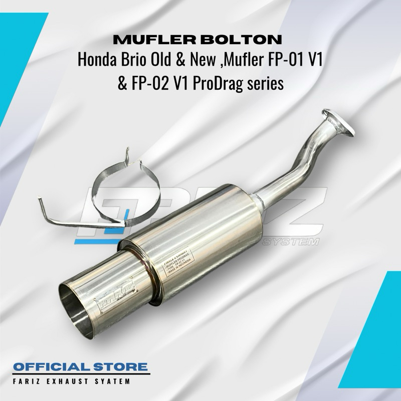 Knalpot Honda Brio OLD / NEW Mufler PRO-DRAG V1 FARIZ EXHAUST