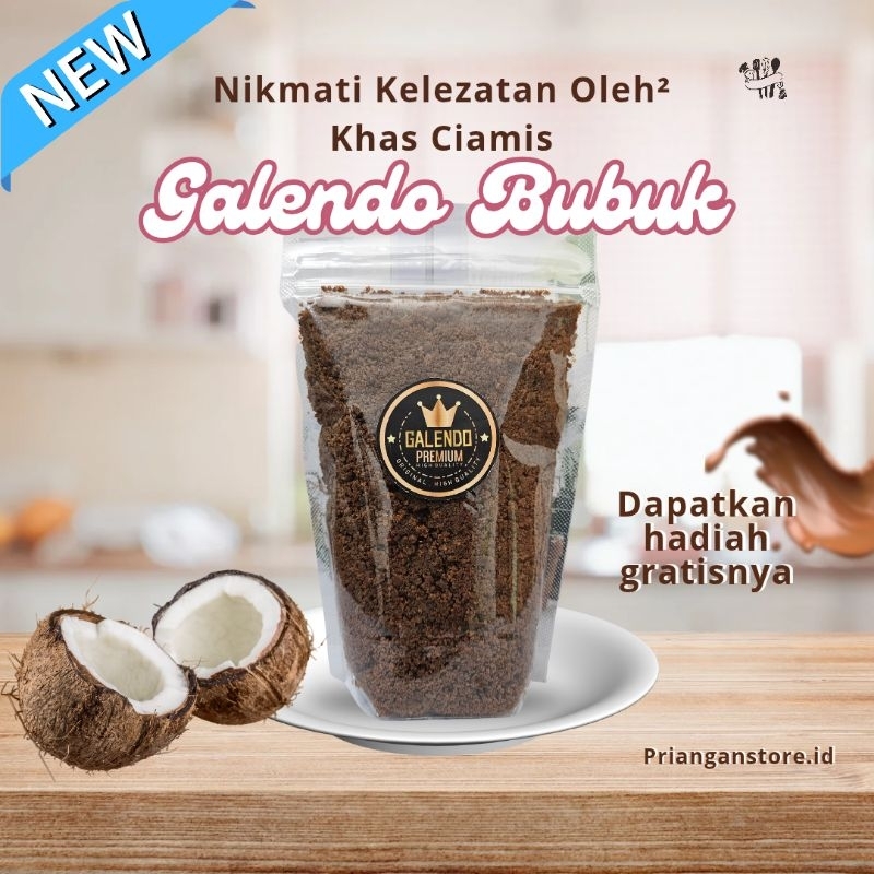 

GALENDO BUBUK 250gr Oleh-oleh Khas Ciamis Blondo Kethak Ampas Kelapa