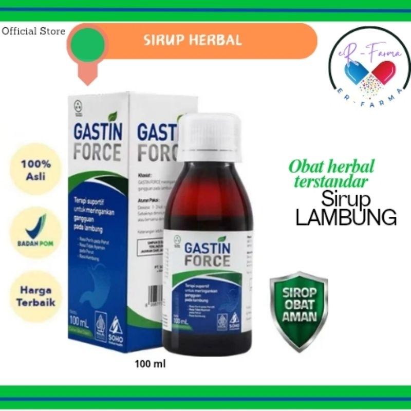 Gastin Force Sirup Obat Herbal Lambung