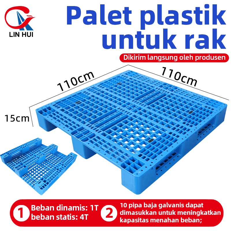 

LIN HUI Palet plastik berkualitas tinggi 110x110*15cm Palet plastik berkualitas tinggi baru Palet plastik untuk forklift