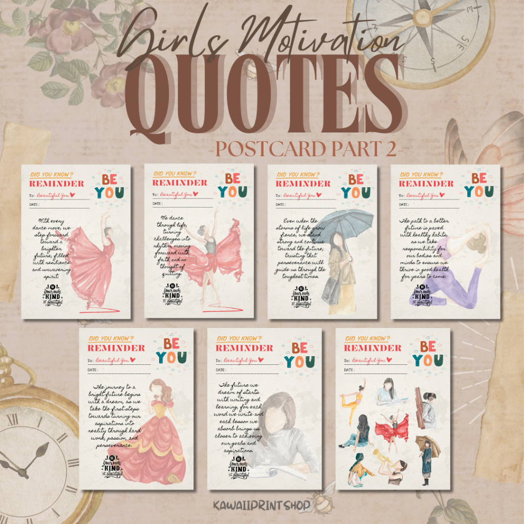 

Kartu Pos Gambar Ilustrasi Wanita Motivasi | Kartupos Kalimat Kata Bijak Motivasi Wanita | Girls Motivation Quotes Postcard Part 2 Postcrossing