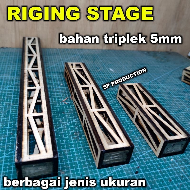 Riging Stage miniatur bahan triplek 5mm