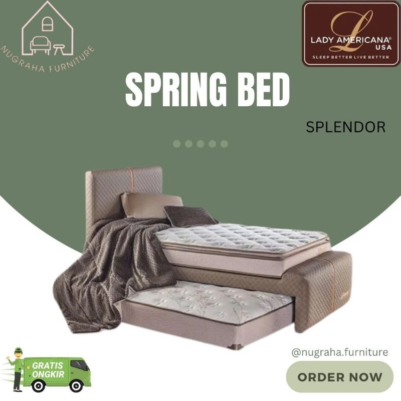 Springbed 2in1 Splendor Elite / Bed Sorong Lady Americana Splendor