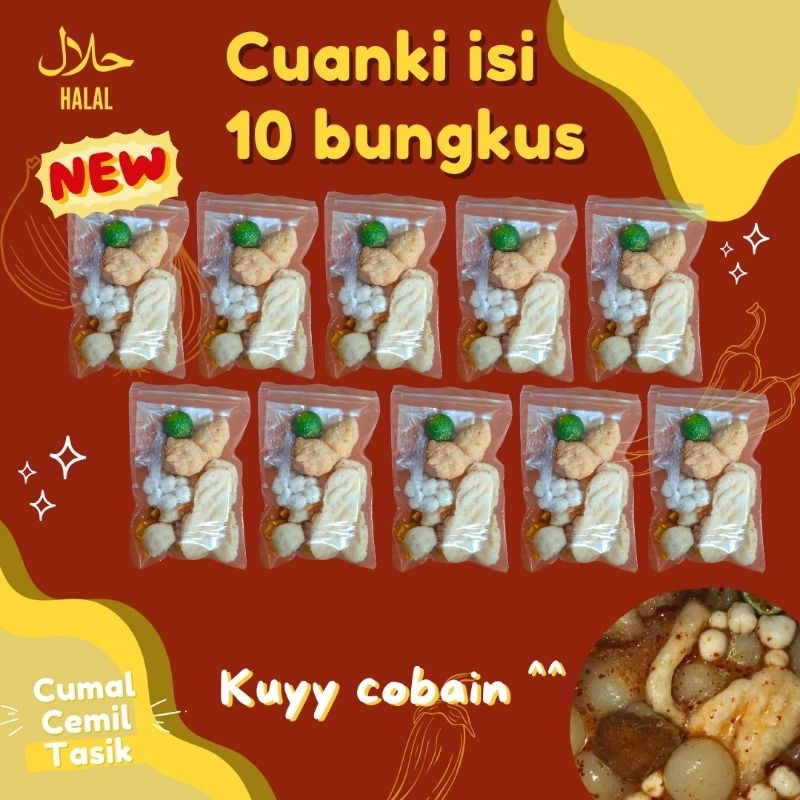 

Cuanki Instan isi 10 Bungkus Komplit / cuanki murah / cuanki khas / cuanki homemade