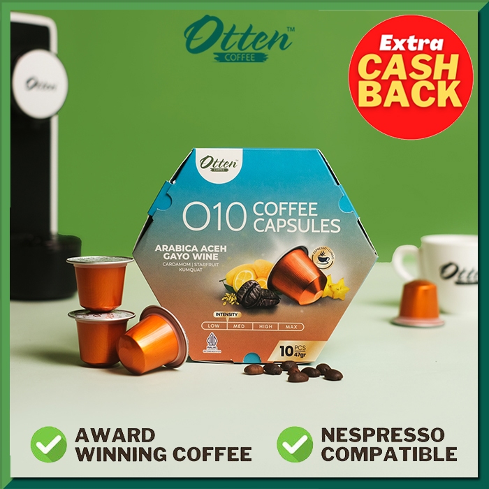 

Kopi Kapsul - O10 Arabica Aceh Gayo Wine Coffee Capsule | Kapsul Nespresso Compatible - Otten Coffee Capsules