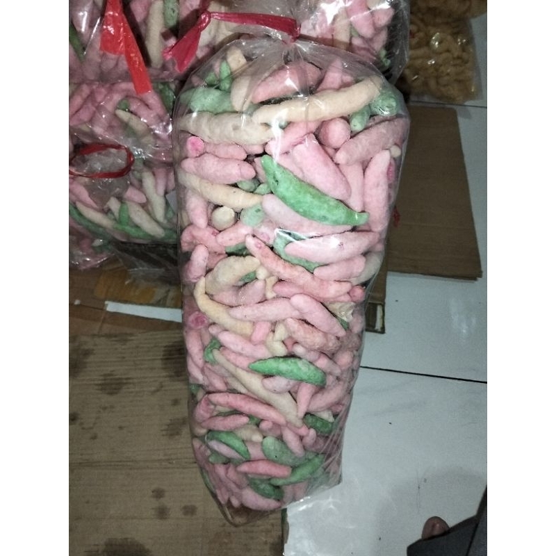 

Kue gabus warna warni panjang | kue gabus manis 1 kg