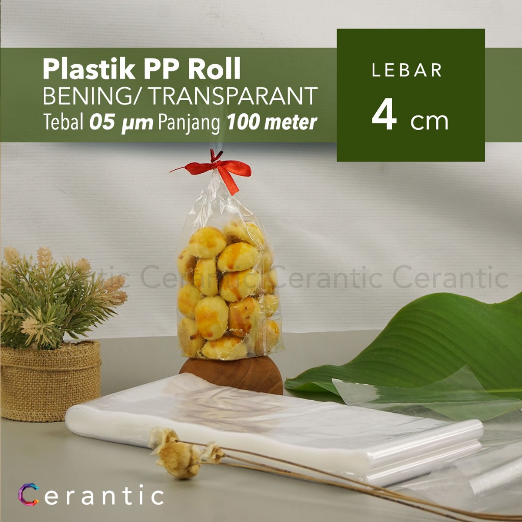Plastik Roll Tebal 05 Lebar 4-60cm panjang 100 meter