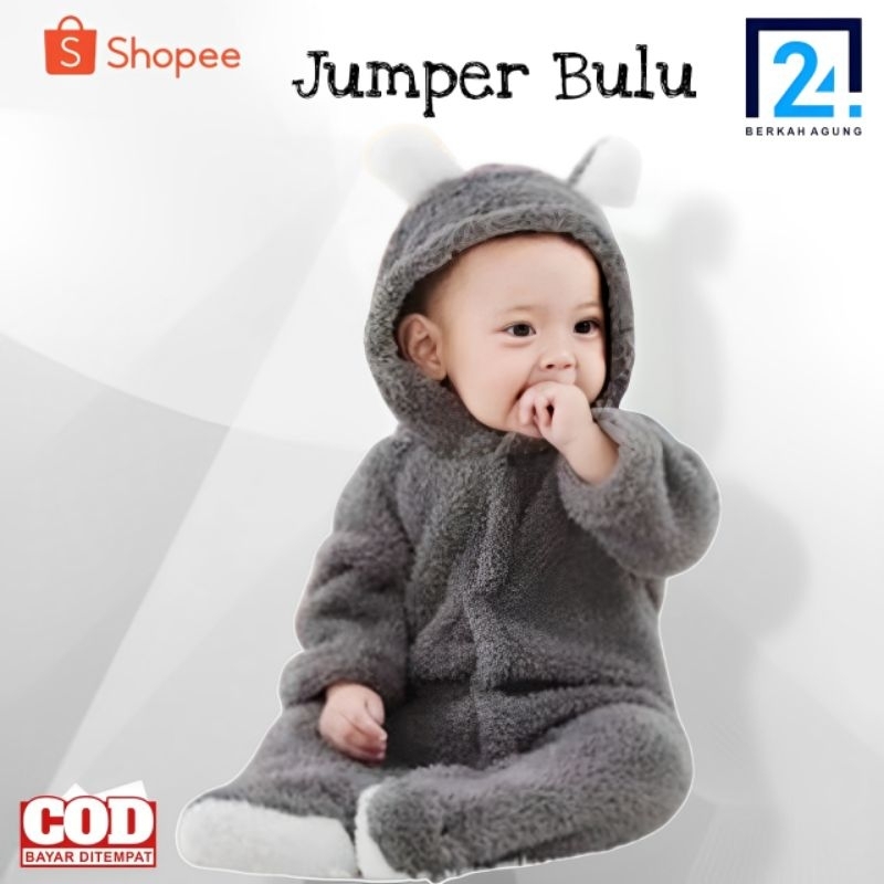 JUMPER BAYI BAJU BAYI LAKI LAKI PEREMPUAN NEWBORN 3-12 BULAN JUMSUIT SLEEPSUIT TERBARU BULU HANGAT T