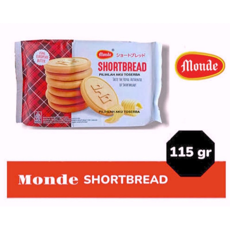 

Monde Shortbread biscuit Rasa mentega 115 gr