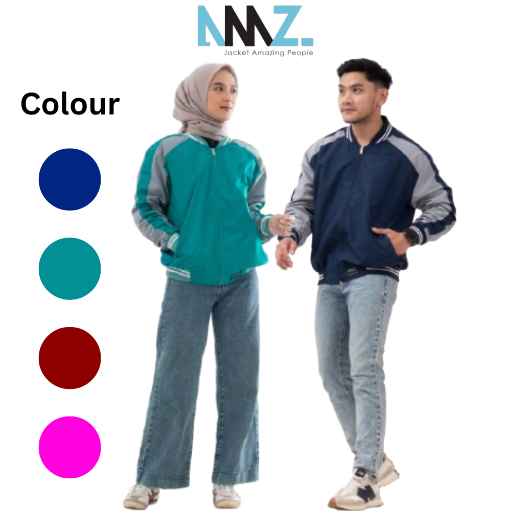Jaket Bomber Baseball Parasut Wanita Dewasa Sport Casual Outdoor Tebal Waterproof Branded Korea Keki