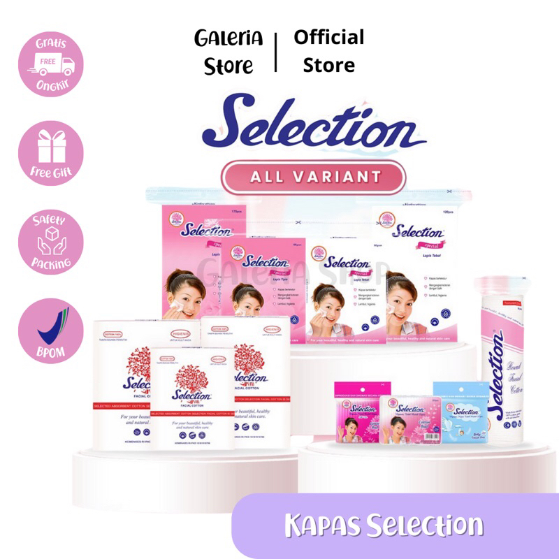(READY STOK) KAPAS SELECTION | KAPAS WAJAH SELECTION | KAPAS SELECTION BULAT | KAPAS SELECTION KOTAK
