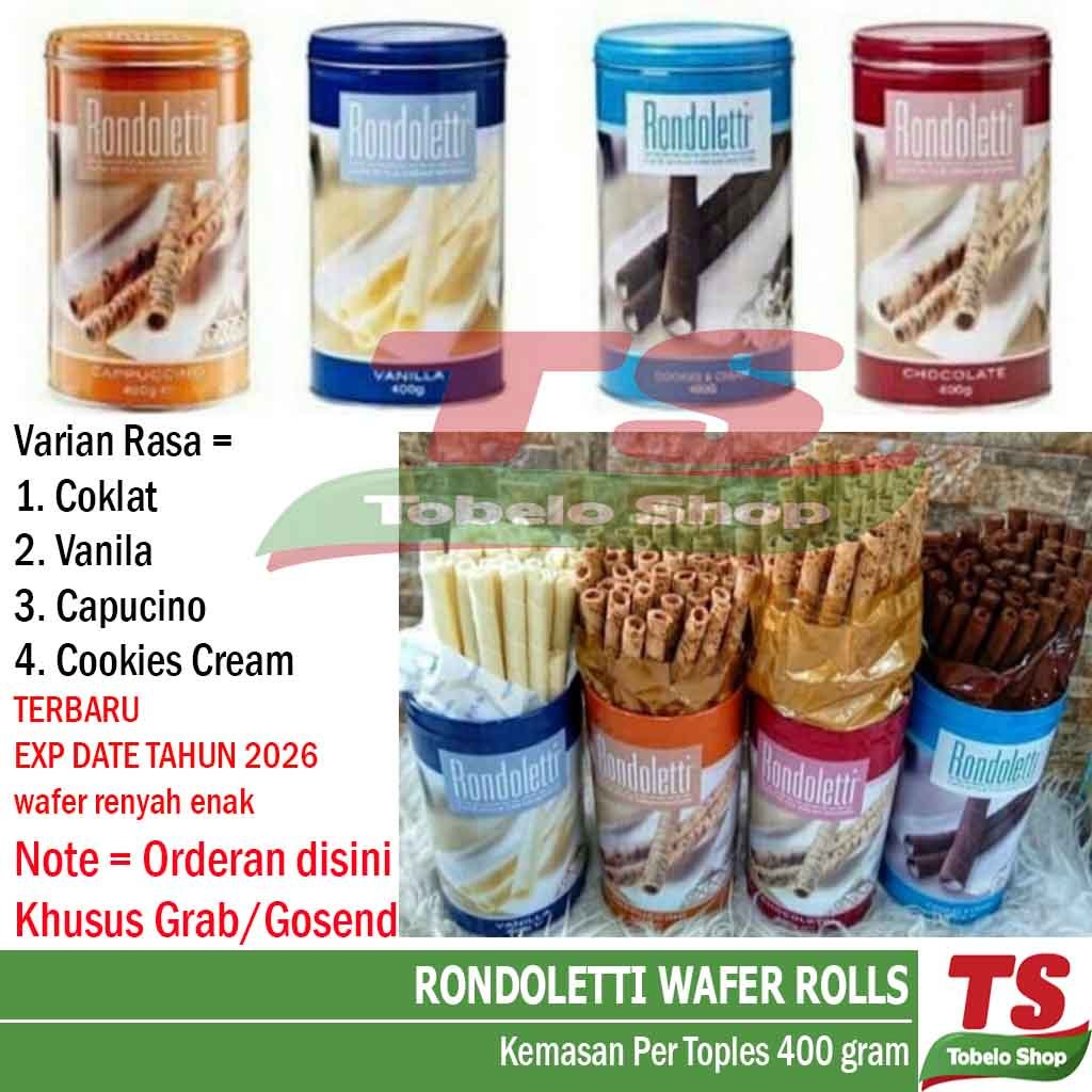 

RONDOLETTI WAFER ROLL 400 GRAM / ASTOR RONDOLETTI / WAFER STIK