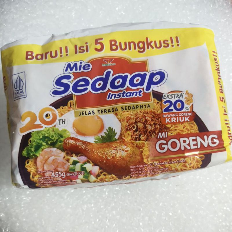 

SEDAAP MIE GORENG ISI 5BKS @90gr