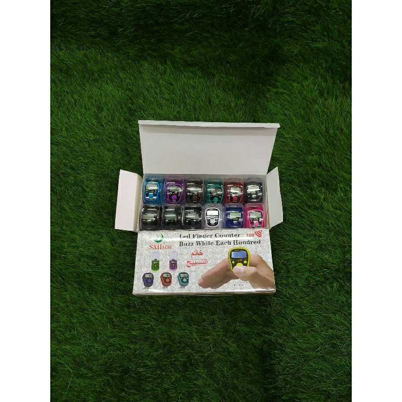 Tasbih digital alarm kelipatan 100 + lampu LED (HARGA GROSIR ISI 12PCS)