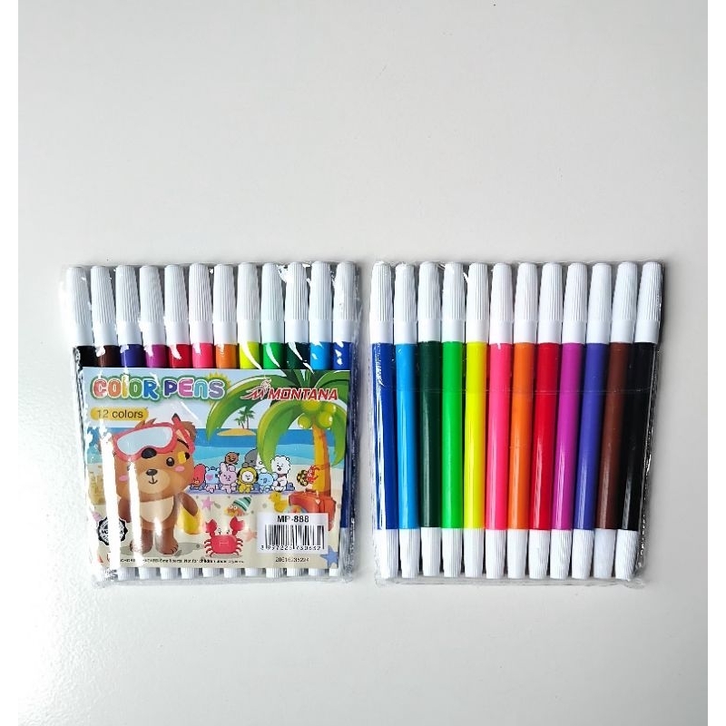 

(Set /12 pcs ) Spidol 12 warna montana Mp --888. ukuran besar.