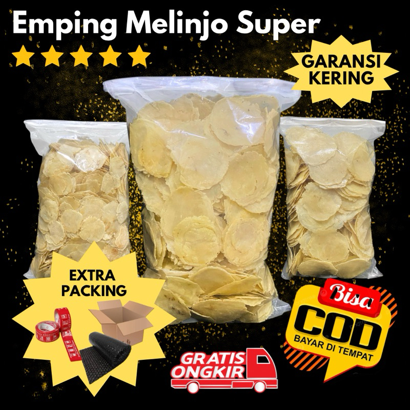 

Emping Melinjo Mlinjo Mentah Kering Tipis Super Premium Original Asli Kebumen 500 Gram 1 Kg Ecer Grosir