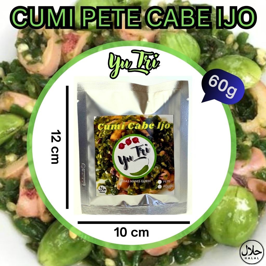 

CUMI PETE CABE IJO SAMBEL PEDAS MANIS GURIH FRESH LAUK SACHET INSTAN HALAL