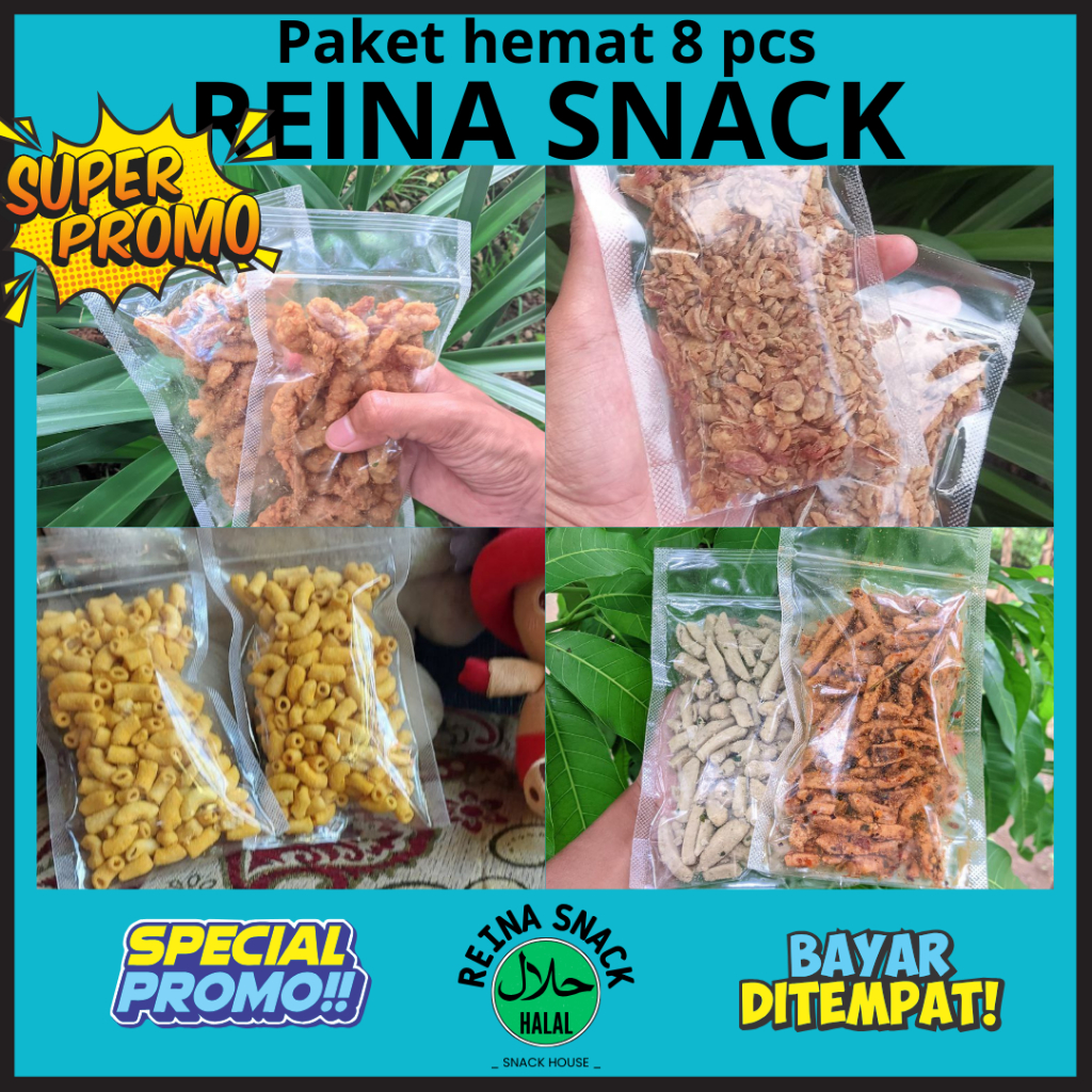 

PAKET HEMAT 8 PCS SNACK REINA