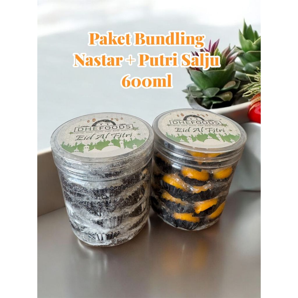 

Dhefoods Paket Hemat Nastar Castangel Putri Salju Premium 600ML/TOPLES