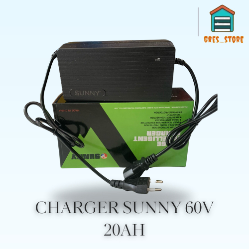 CAS SEPEDA LISTRIK 60V 20AH CHARGER UNIVERSAL SEPEDA LISTRIK 60V 20AH CAS UWINFLY CAS SELIS CAS SUNN