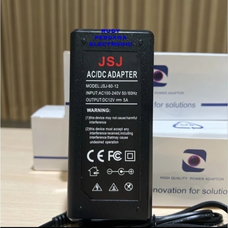 Adaptor 12V 5 Ampere Murni